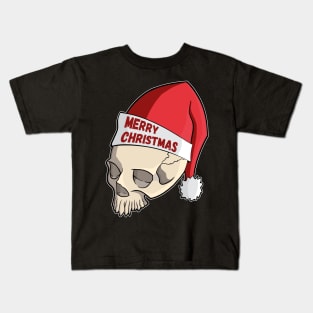 Gothic Skull Head Santa Christmas Funny product Kids T-Shirt